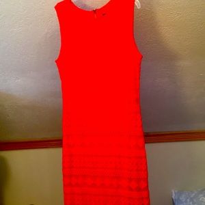 High neck lace dress